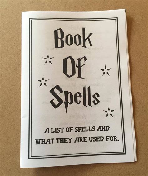 Free Printable Spell Book Pages Harry Potter